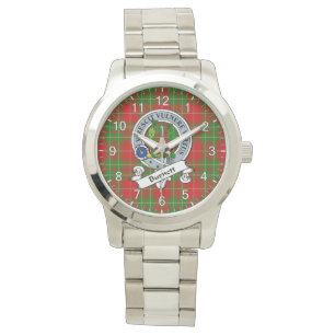 Classic Timeless Clan Burnett Badge Tartan Plaid Watch