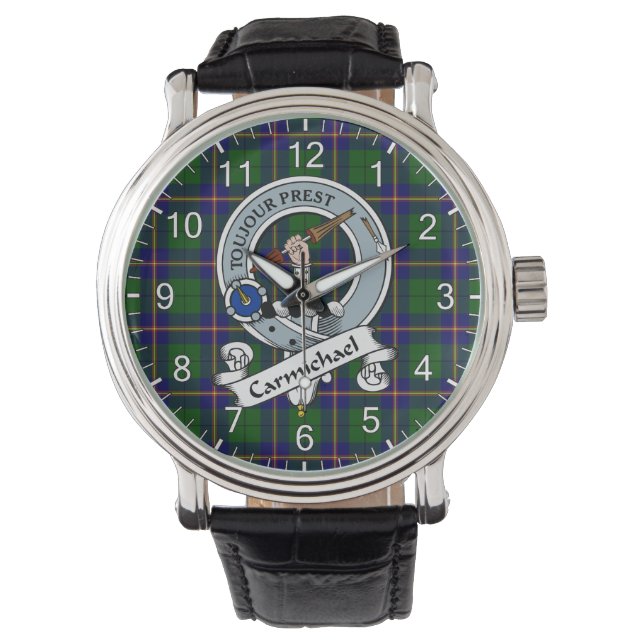 Classic Timeless Clan Carmichael Modern Badge Tart Watch (Front)