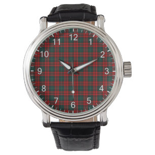 Classic Timeless Clan Carr Tartan Plaid Gift Watch