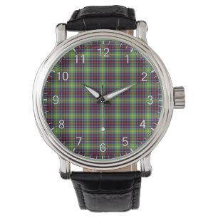 Classic Timeless Clan Clephane Tartan Plaid Gift Watch