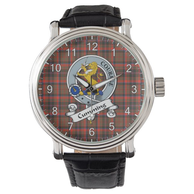 Classic Timeless Clan Cumming Weathered Badge Tart Watch (Front)