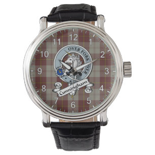 Classic Timeless Clan Cunningham Burgundy Badge Ta Watch