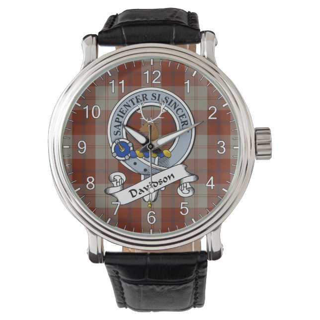 Classic Timeless Clan Davidson Dress Dancers Badge Watch (Front)