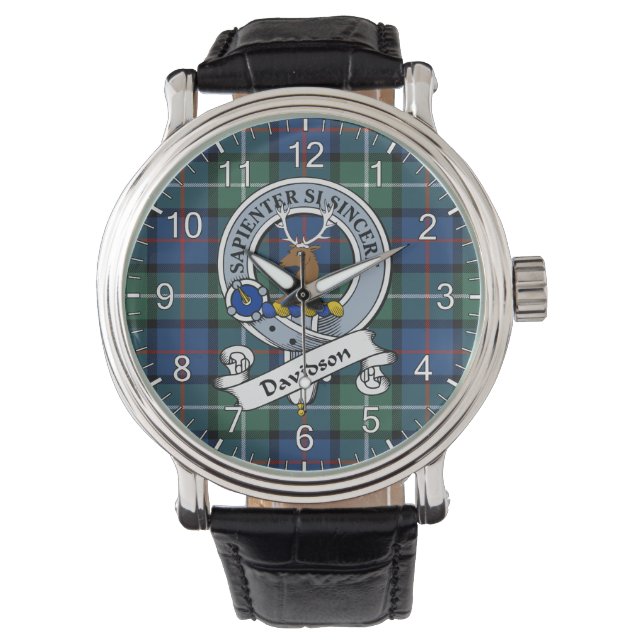 Classic Timeless Clan Davidson Of Tulloch Badge Ta Watch (Front)