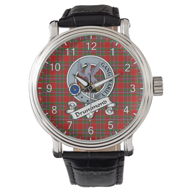 Classic Timeless Clan Drummond Of Perth Badge Watch (Front)
