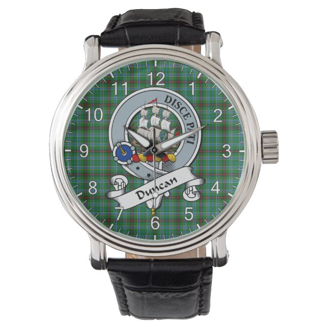 Classic Timeless Clan Duncan of Sketraw Badge Tart Watch (Front)