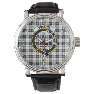Classic Timeless Clan Erskine Black and White Tart Watch