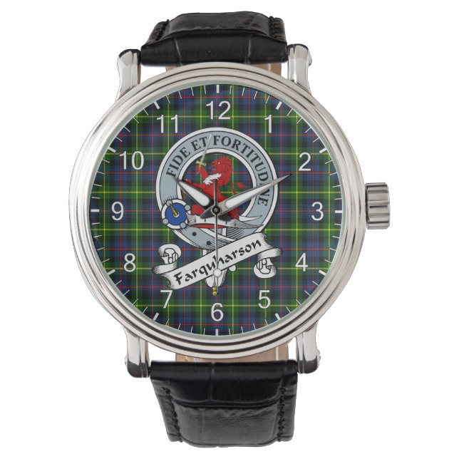 Classic Timeless Clan Farquharson Modern Badge Watch (Front)