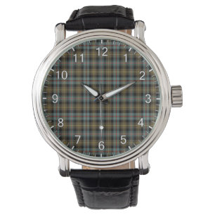 Classic Timeless Clan Farquharson Weathered Tartan Watch
