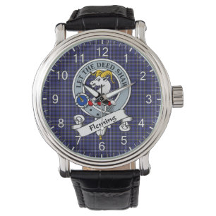 Classic Timeless Clan Fleming Badge Tartan Watch