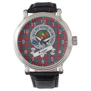 Classic Timeless Clan Fraser of Altyre Badge Tarta Watch
