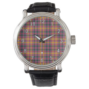 Classic Timeless Clan Jacobite Tartan Plaid Gift Watch
