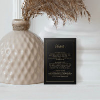 Classic Timeless Elegant Simple Minimal Gold Black
