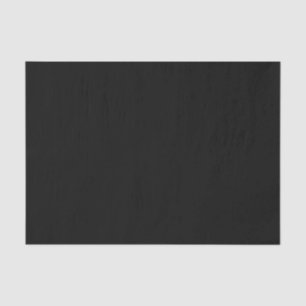 Classic Timeless Traditional Black Solid Colour Tissue Paper