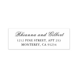 Classic Timeless Wedding Self-inking Stamp