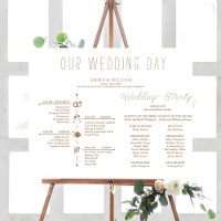 Classic Timeline Wedding Program