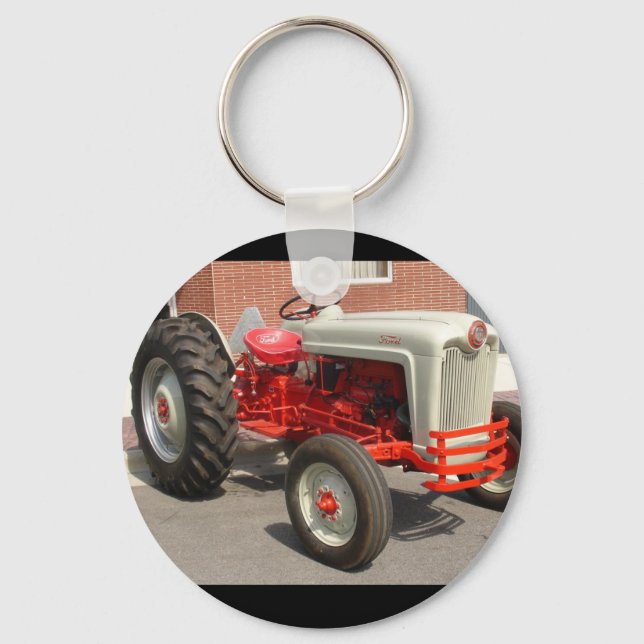 Classic Tractor Bathroom  Keychain (Front)