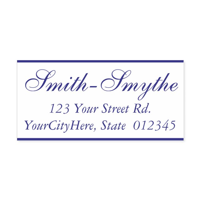 Classic, Traditional Name + Address Self-inking Stamp (Design)