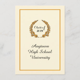 Classic Traditional Style Graduation Announcement