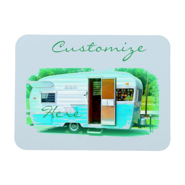 Classic travel trailer Thunder_Cove Magnet (Horizontal)