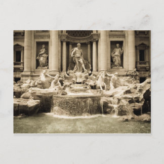Classic Trevi Fountain, Rome Postcard