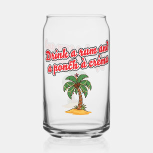 Classic Trini Christmas Beverage Glass