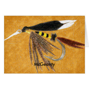 Classic Trout Fly Card
