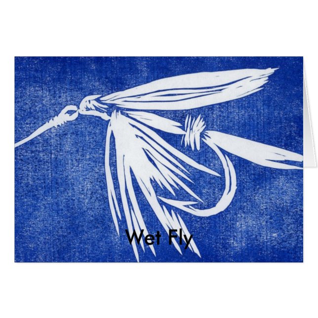 Classic Trout Fly  Card (Front Horizontal)