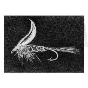 Classic Trout Fly Card "Gold Ribbed Hare's Ear"