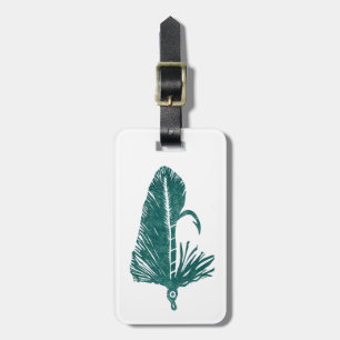Classic Trout Fly Green Matuka Luggage Tag