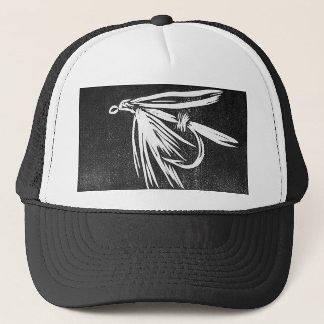 Classic Trout Fly Hat "Wet Fly Black" (Front)