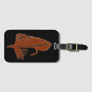 Classic Trout Fly Matuka streamer Luggage Tag
