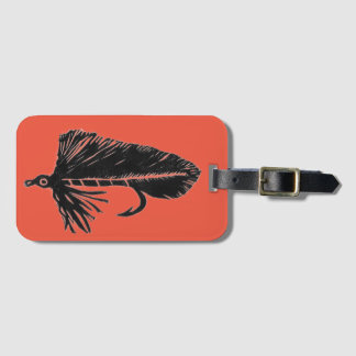 Classic Trout Fly Matuka streamer Luggage Tag