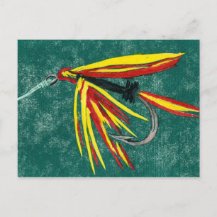 Classic Trout Fly Postcard "Firecracker"