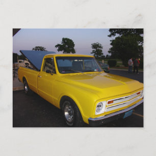 classic truck postcard