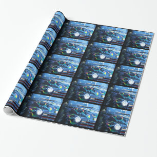 Classic truck wrapping paper