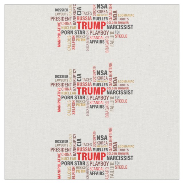 Classic Trump 2020 Fabric (Close Up)
