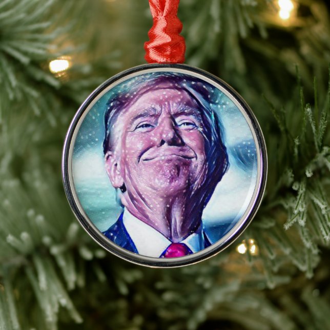 Classic Trump Metal Ornament (Tree)