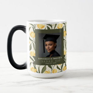 Classic Tulip Pattern Graduation Magic Mug