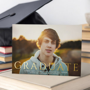 Classic Type Graduate Photo Graduation REAL