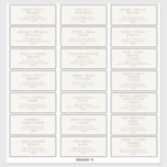Classic Typography | Beige Guest Address Labels<br><div class="desc">These classic typography | beige guest address labels are perfect for your simple beige and brown minimal modern boho wedding. The design features formal shabby chic typography. The look will go well with any wedding season: spring, summer, fall, or winter! Please feel free to reach out with any questions regarding...</div>