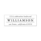 Classic Typography Family Name Return Address