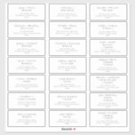 Classic Typography Wedding Guest Address Labels<br><div class="desc">These classic typography wedding guest address labels are perfect for your simple black and white minimal modern boho wedding. The design features formal shabby chic typography. The look will go well with any wedding season: spring, summer, fall, or winter! Please feel free to reach out with any questions regarding the...</div>