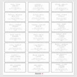 Classic Typography Wedding Guest Address Labels<br><div class="desc">These classic typography wedding guest address labels are perfect for your simple black and white minimal modern boho wedding. The design features formal shabby chic typography. The look will go well with any wedding season: spring, summer, fall, or winter! Please feel free to reach out with any questions regarding the...</div>