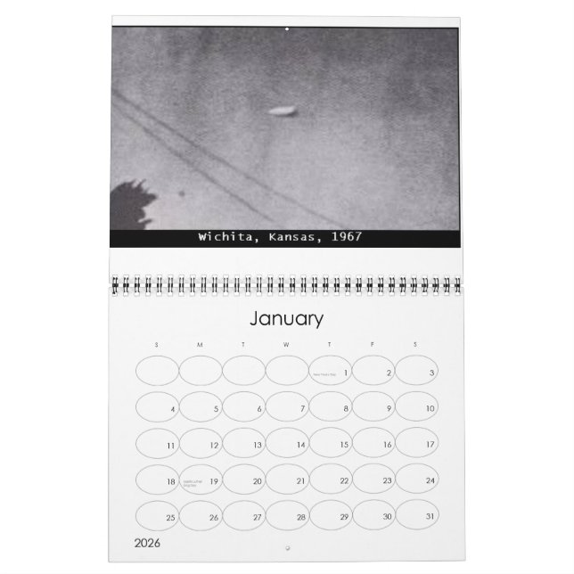 Classic UFOs Calendar (Jan 2026)