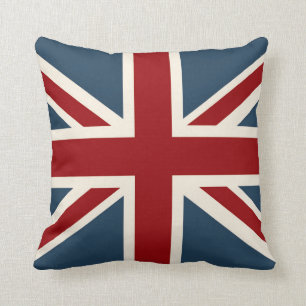 Classic Union Jack Flag Throw Pillow