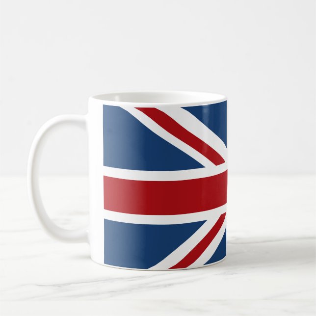Classic Union Jack UK Flag Coffee Mug (Left)