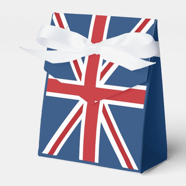 Classic Union Jack UK Flag Favor Box (Front Side)