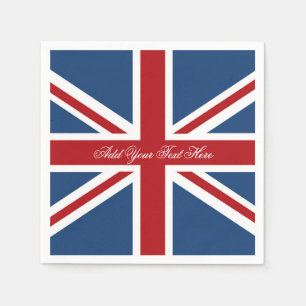 Classic Union Jack UK Flag Napkin