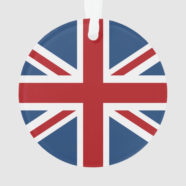 classic Union Jack UK Flag Ornament (Back)